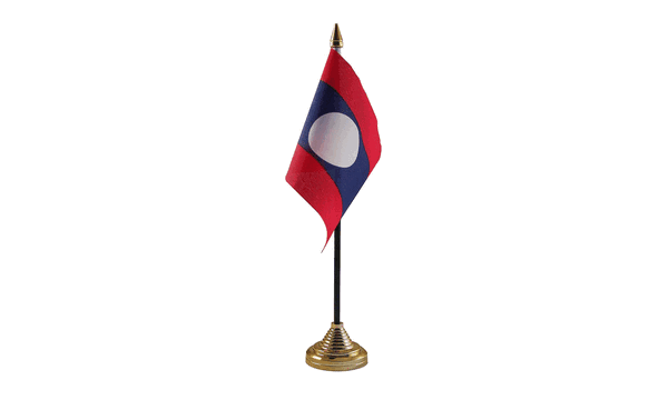 Laos Table Flags